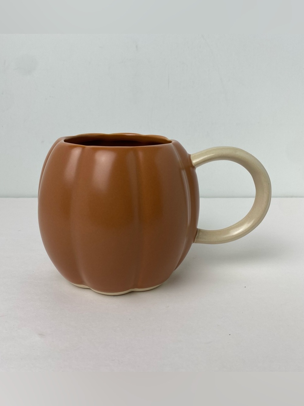 West Elm Pumpkin Shaped Mug